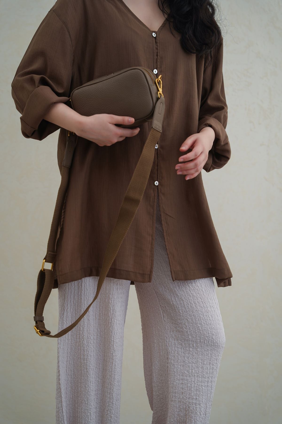 MEZZEH DOUBLE-ZIP CROSSBODY