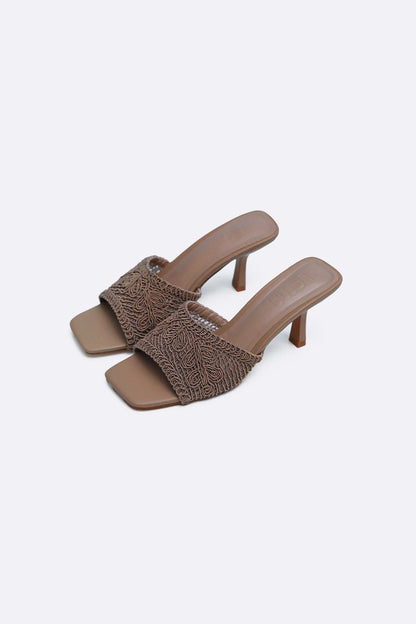 WOVEN MINI HEELS