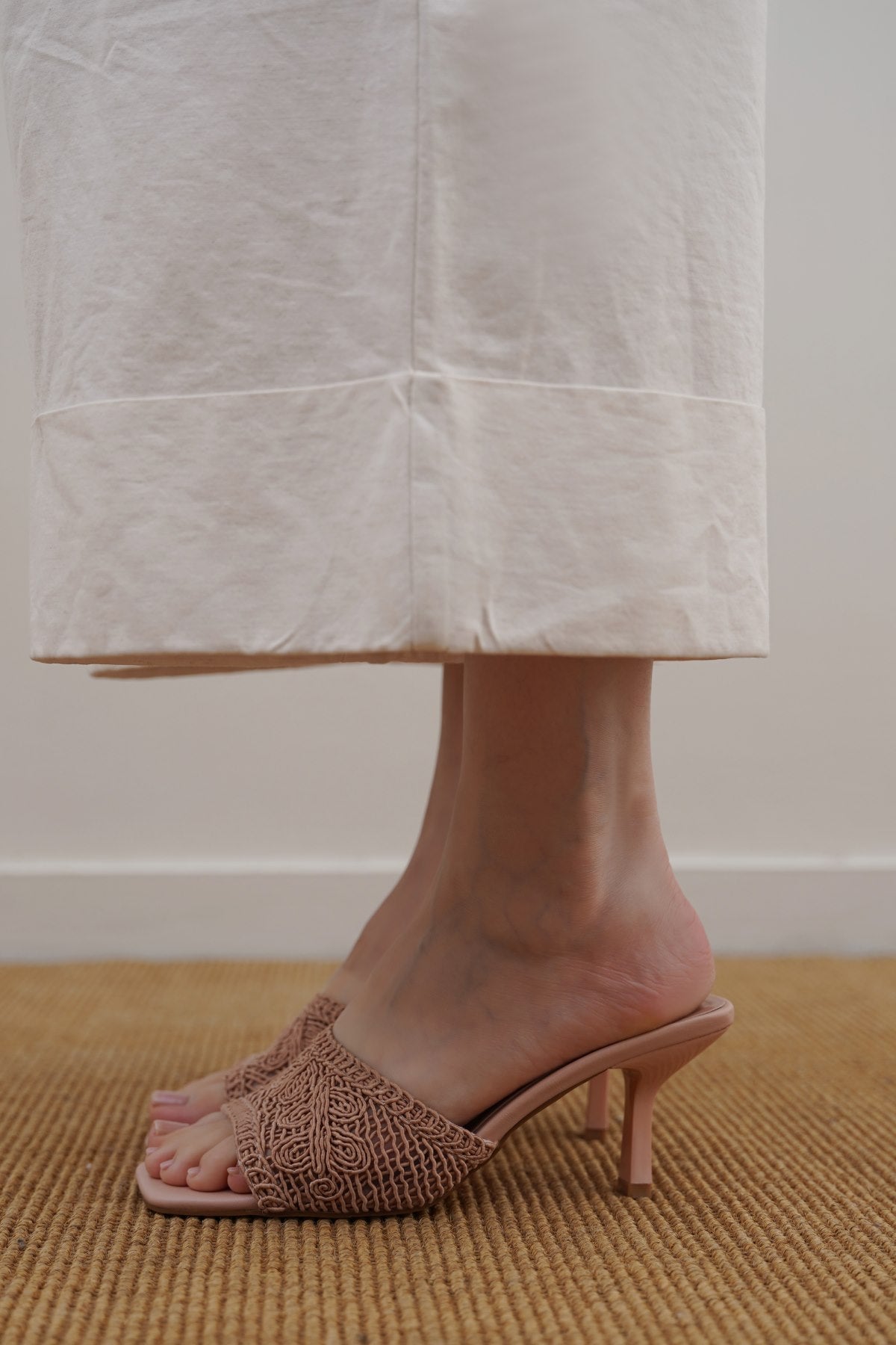 WOVEN MINI HEELS