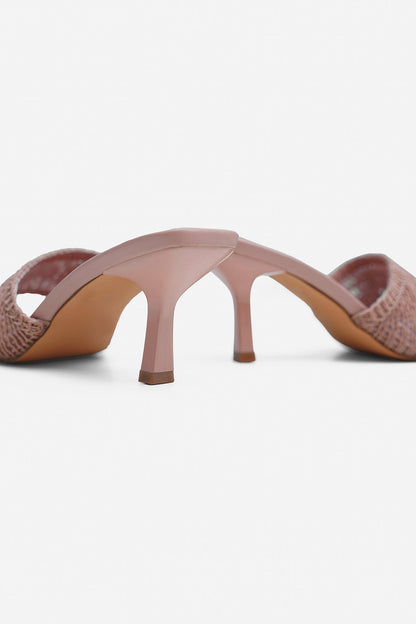 WOVEN MINI HEELS