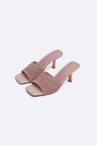 WOVEN MINI HEELS