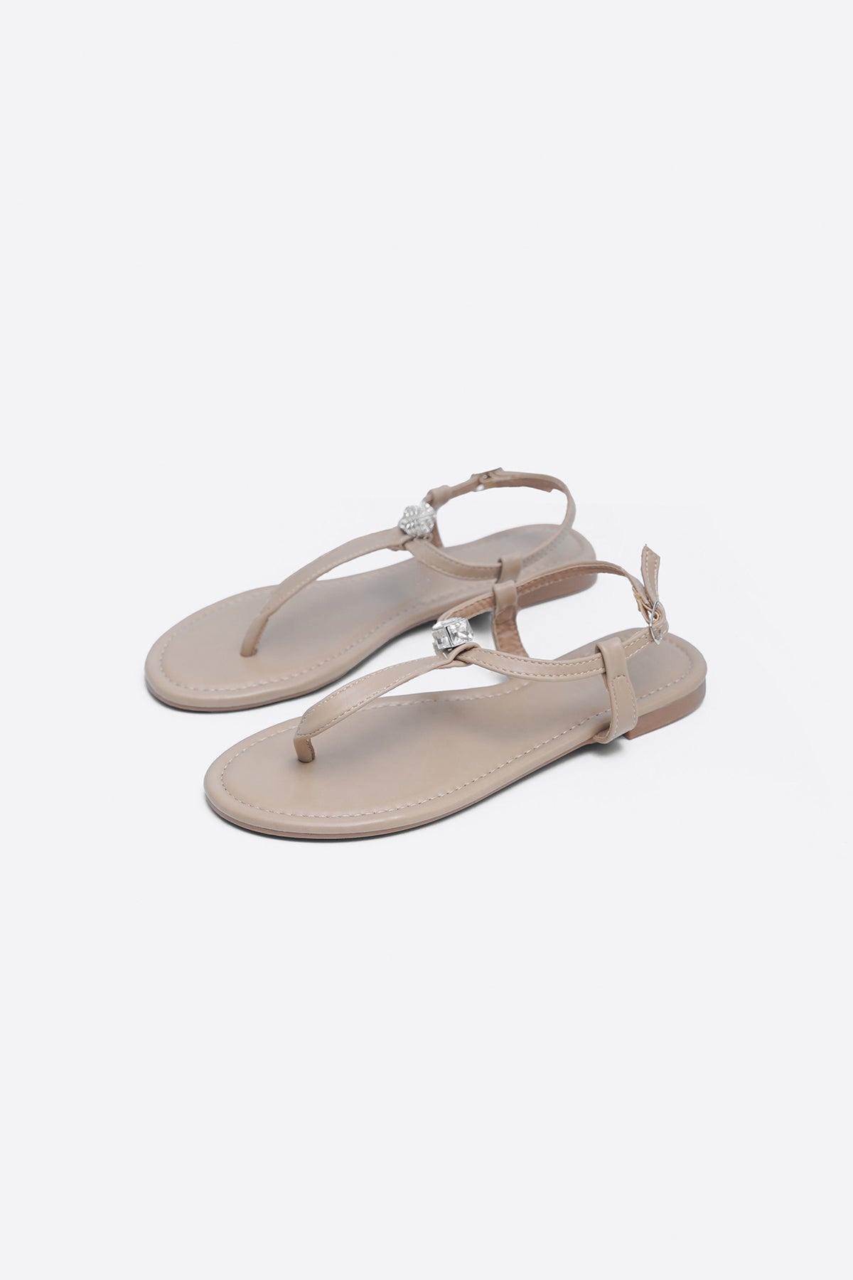 SANDALS WITH CUBE STUD