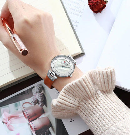 CURREN 9056 Women's Leather Straps Watch