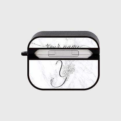 Apple Airpods Pro 2 ( 2nd Gen ) Cover - Personalized Alphabet Series - Silicon Airpods Case