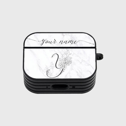 Apple Airpods Pro 2 ( 2nd Gen ) Cover - Personalized Alphabet Series - Silicon Airpods Case