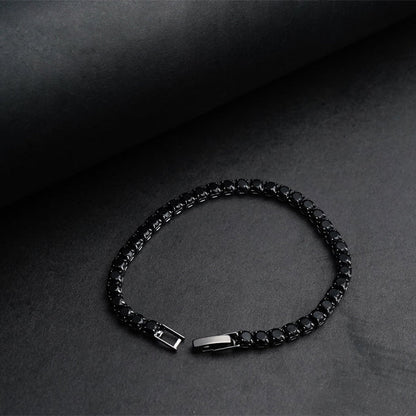Black Crystal Diamond Bracelet -316L