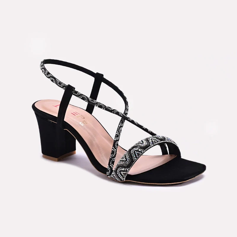 Black Fancy Sandals 0421414