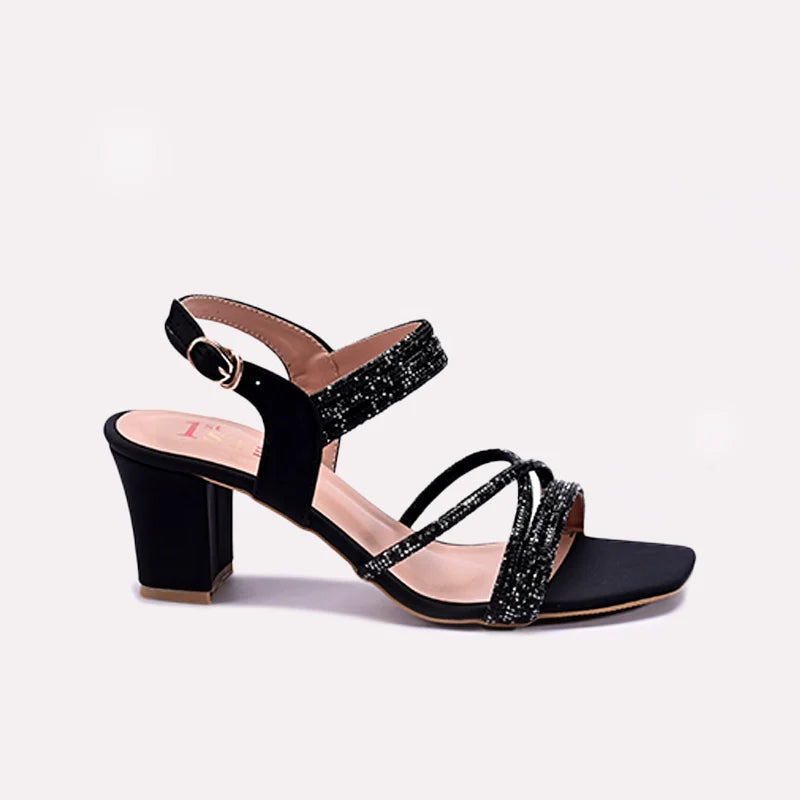 Black Fancy Sandals 0421417