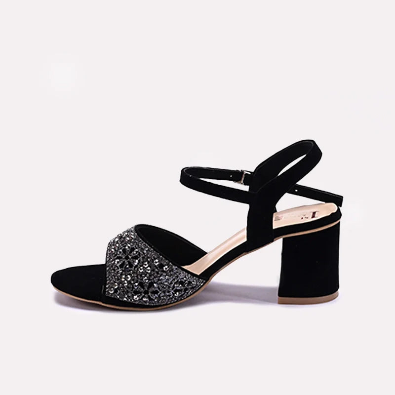 Black Fancy Sandals 0421457