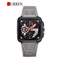 CURREN 8461 Men's Rubber Straps Watch