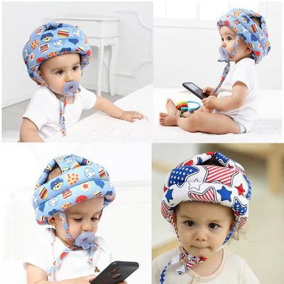 Baby Safety Helmet Head Protection Headgear Toddler Anti-Fall Pad Children Random Design (high return)