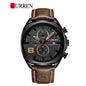 CURREN 8324 Men's Leather Straps Watch