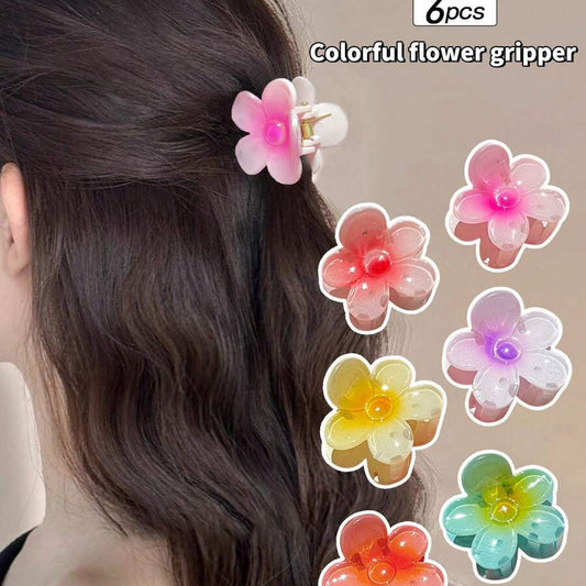 6pcs Dreamy Blossom Mini Clips