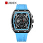 CURREN 8442 Men's Rubber Straps Watch