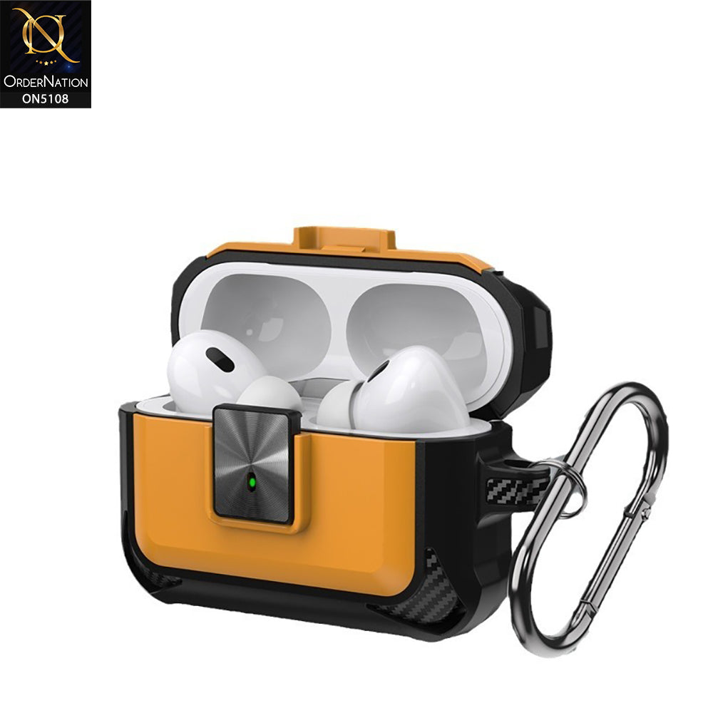 Apple Airpods Pro 2 Cover - Green - New Hybrid Style Protective Case With Catch Lock Compatible with Apple Airpods Pro 2