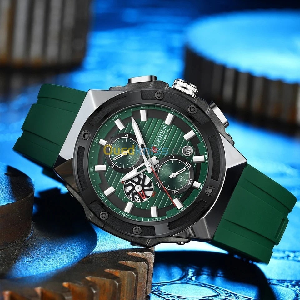 CURREN 8462 Men's Rubber Straps Watch
