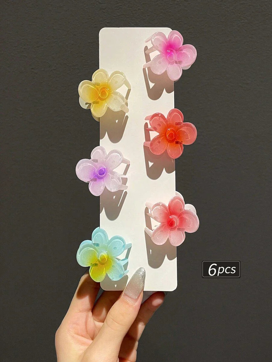 6pcs Dreamy Blossom Mini Clips