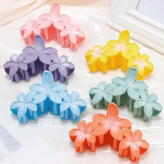 Matt Flowery Hair Claw