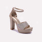 Gold High Heel Fancy Sandals 0421488