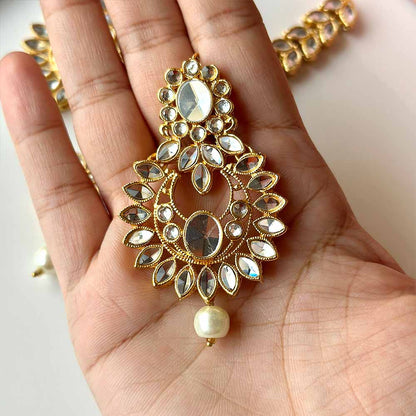 Iqra Earrings and Teeka Set