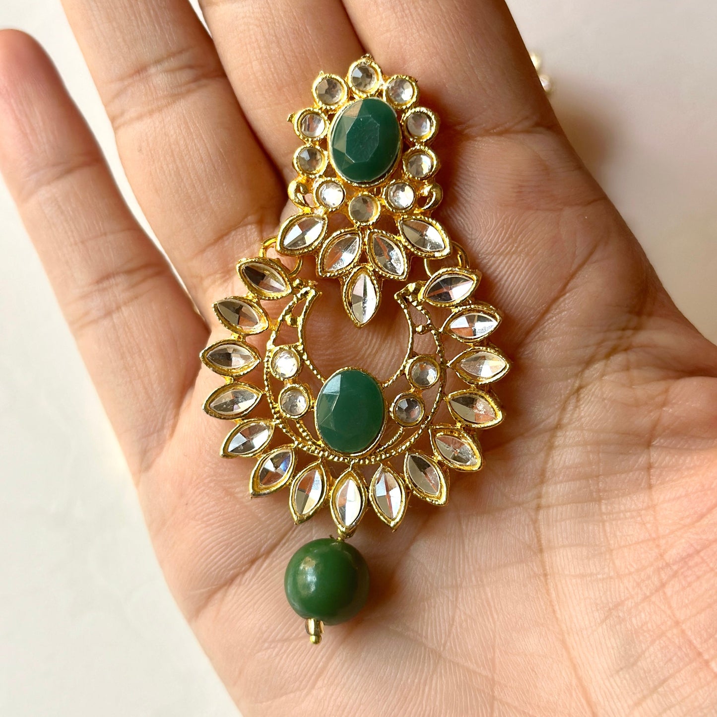 Iqra Earrings and Teeka Set