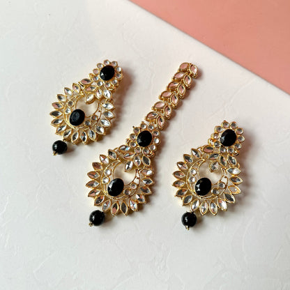 Iqra Earrings and Teeka Set