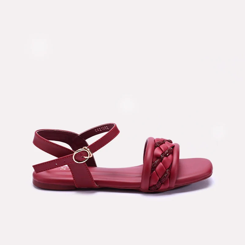 Maroon Fancy Sandals 0421392
