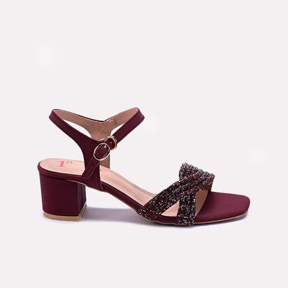 Maroon Fancy Sandals 0421404