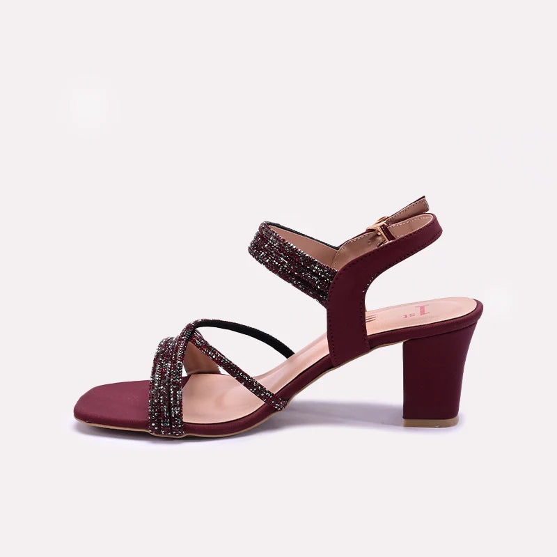 Maroon Fancy Sandals 0421417
