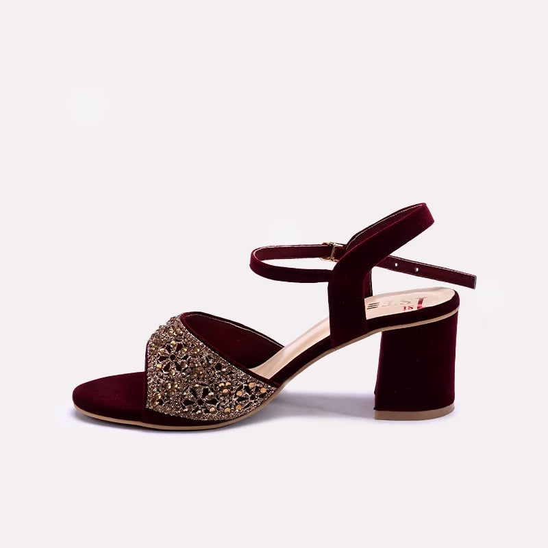 Maroon Fancy Sandals 0421457