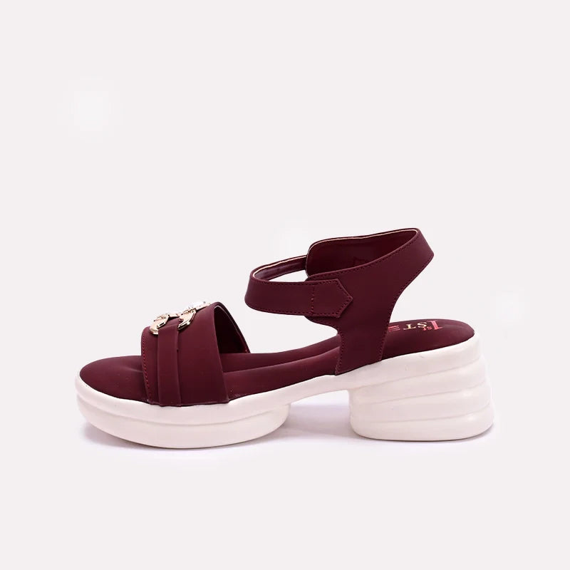 Maroon Platform Sandals 0421496