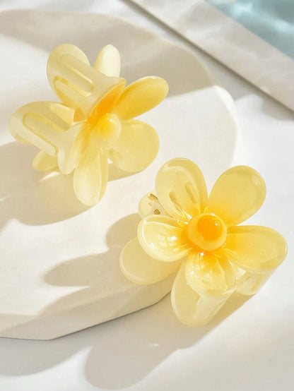 2pcs Mini Gradient Blossom Clips