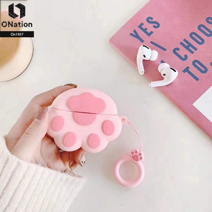Apple Airpods 1 / 2 - ONation Branded - Cute 3D Funny Cat Feet Airpods Case