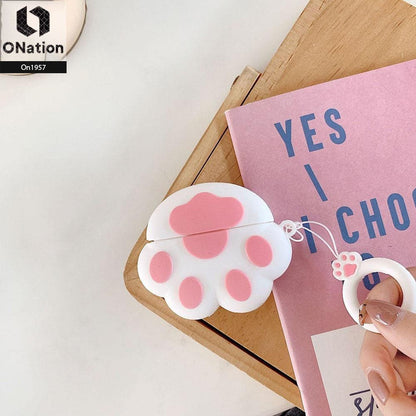Apple Airpods 1 / 2 - ONation Branded - Cute 3D Funny Cat Feet Airpods Case