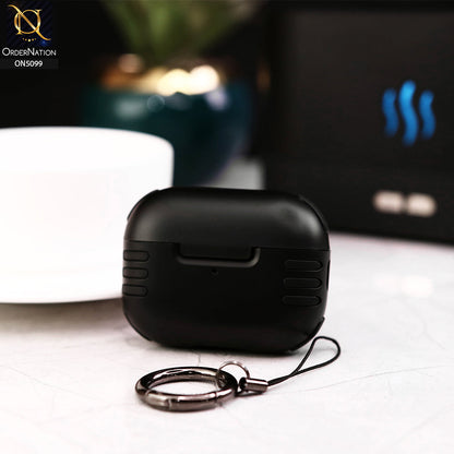 Apple Airpods 3rd Gen 2021 Cover - Black - Trendy Hybrid Style Soft Shell Protective Case Compatible with Airpods 3rd Gen 2021