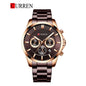 CURREN 8358 Men's Chronograph Steel Watch