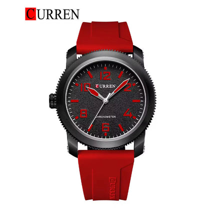 CURREN 8454 Men's Rubber Straps Watch