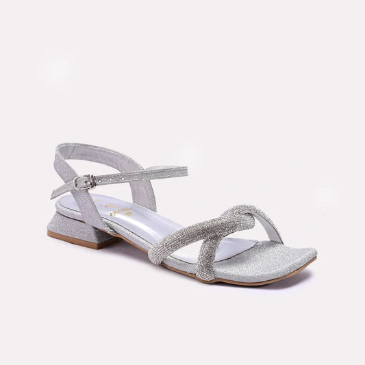 Silver Fancy Sandals 0421493