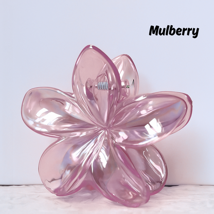 Transparent Flower Hair Claw