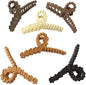 Set Of 4 Blossom Twist Claw Clips