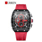 CURREN 8442 Men's Rubber Straps Watch