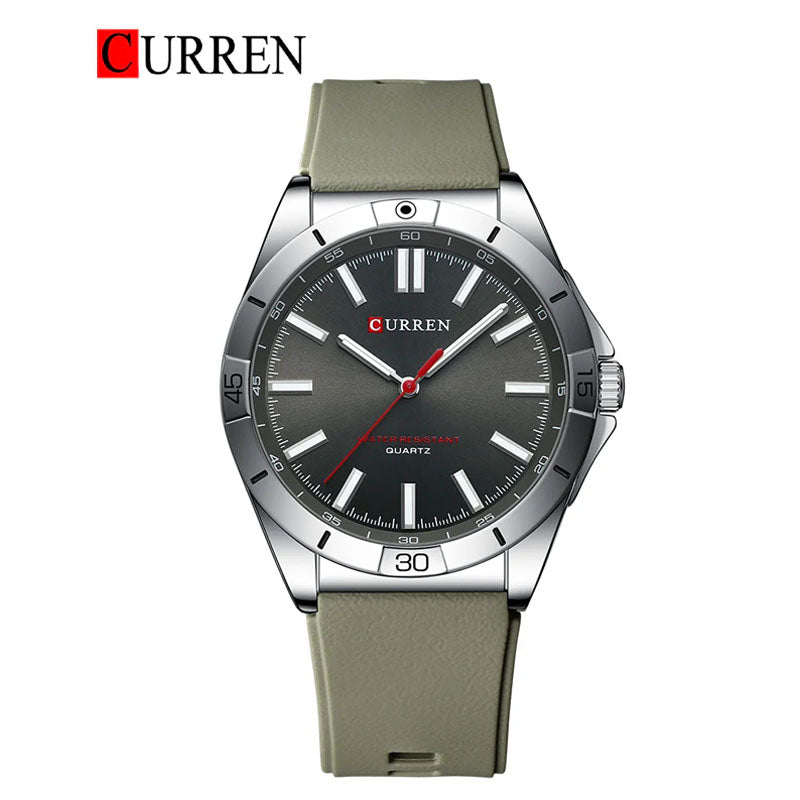 CURREN 8449 Men's Rubber Straps Watch