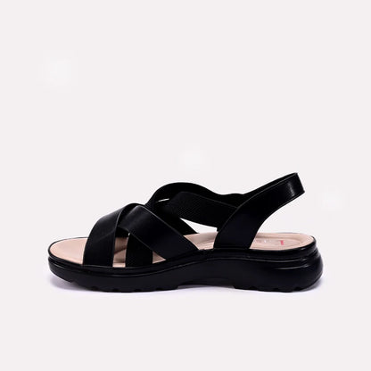 Women Black Casual Sandals 0421556