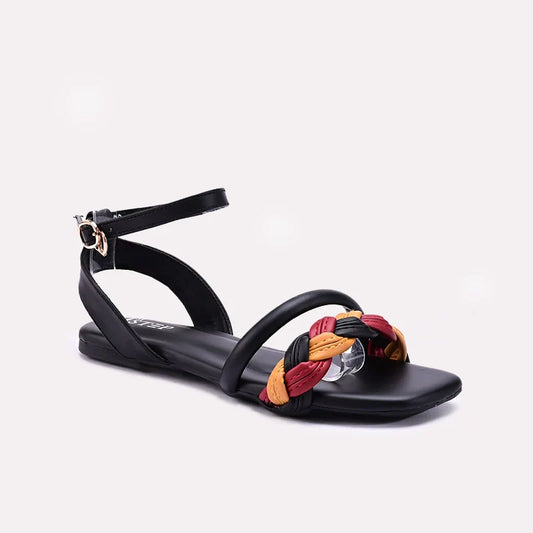 Womens Black Casual Sandals 0421406