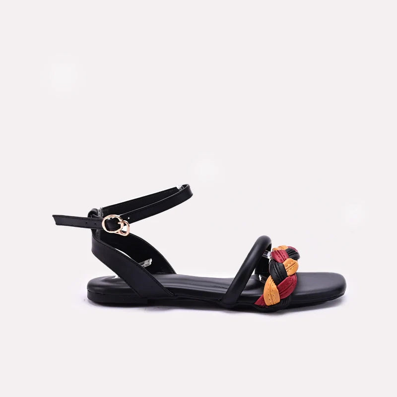 Womens Black Casual Sandals 0421406