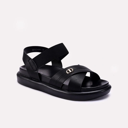 Womens Black Comfy Casual Sandals 0421587