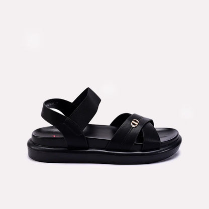 Womens Black Comfy Casual Sandals 0421587