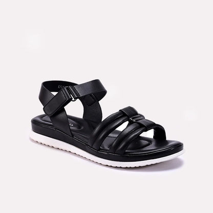 Womens Black Comfy Sandals 0421578