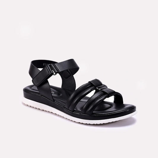 Womens Black Comfy Sandals 0421578