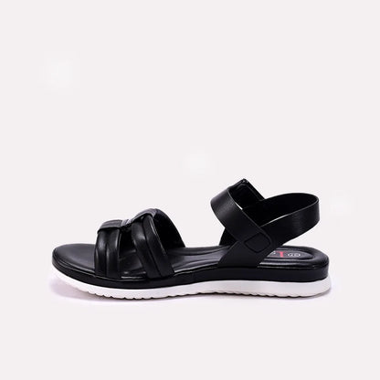 Womens Black Comfy Sandals 0421578